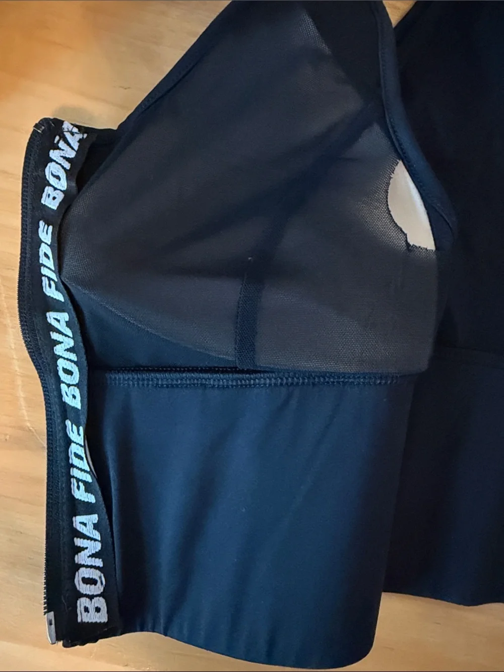Black Front-Zip High-Support Sports Bra